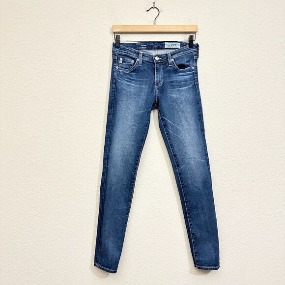 AG ADRIANO GOLDSCHMIED The Stilt Cigarette Leg Jeans in Medium Wash - Picture 1 of 13